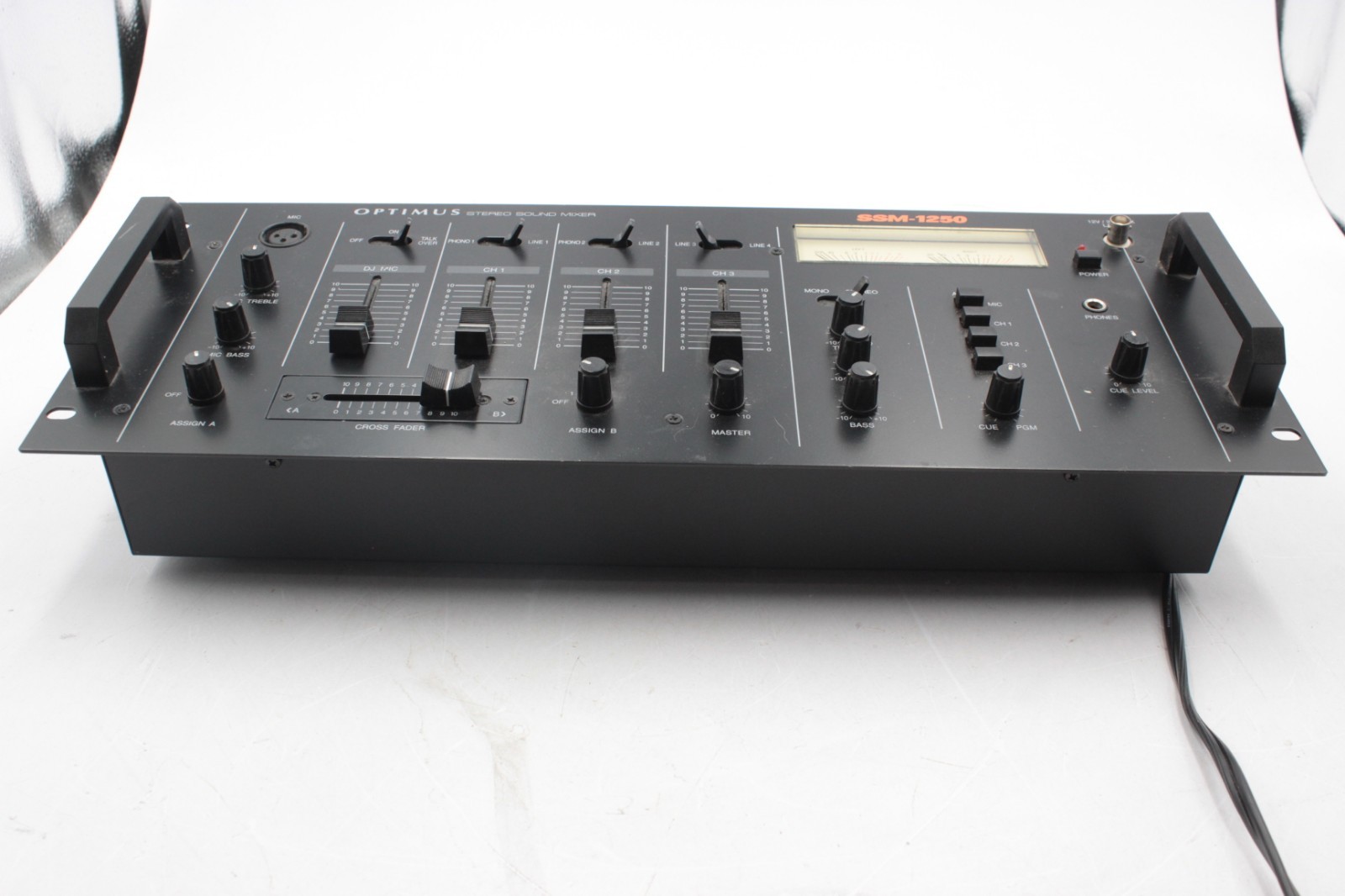 Optimus SSM-1250 Stereo Sound Mixer DJ Rackmount Mixer