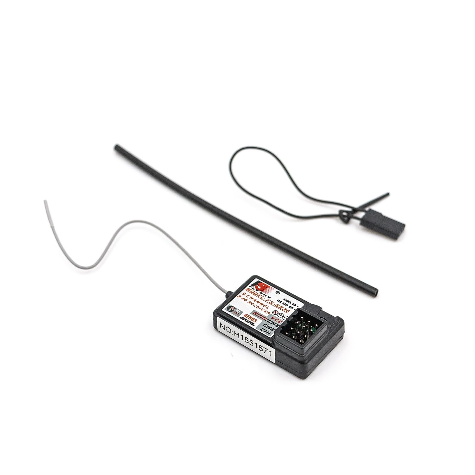 Flysky FS-GR3E AFHDS 2.4G 3CH Receiver for RC Car Boat (2pcs FS-GR3E)