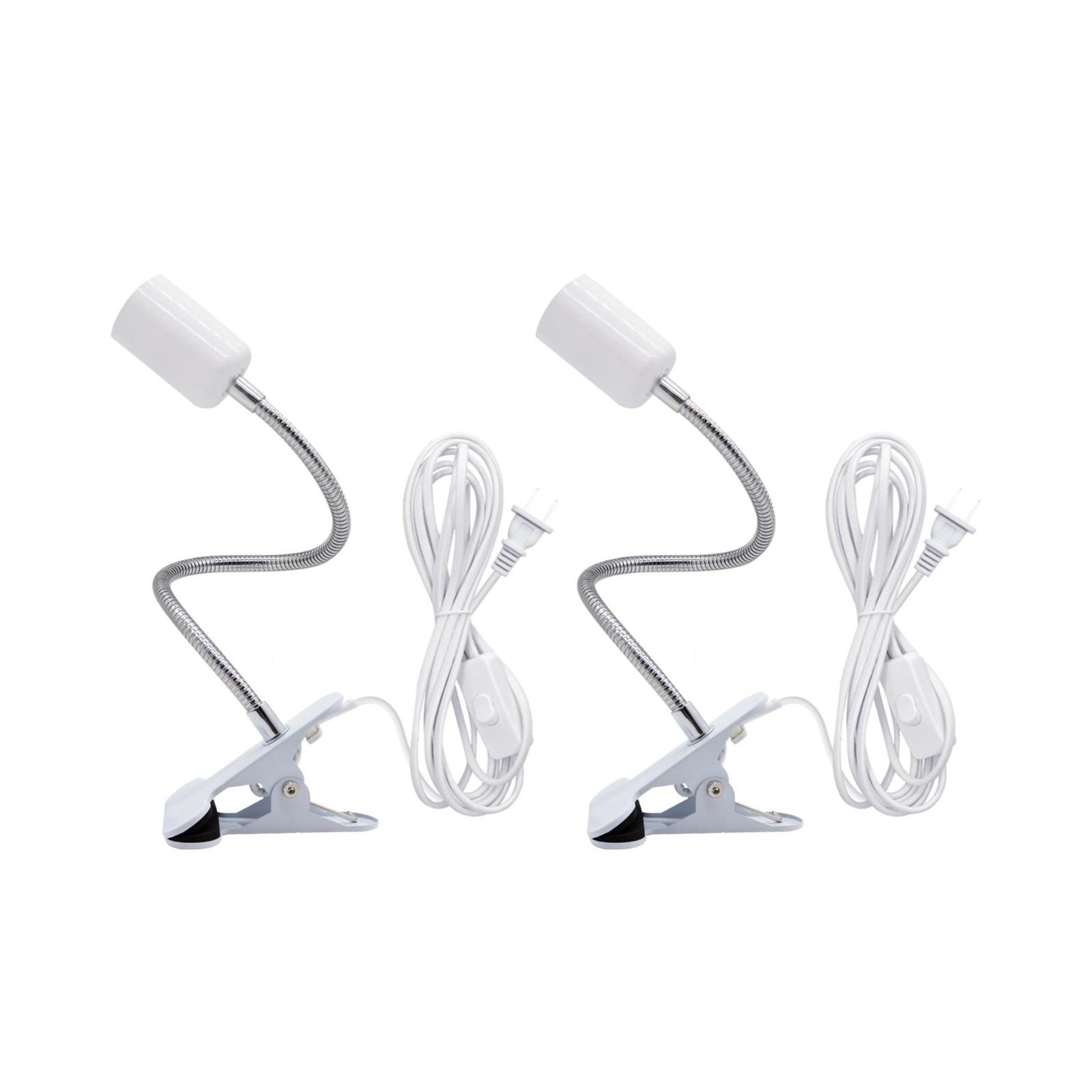 Clip Desk Lamp Socket,2 Pack Flexible Desk Light Socket,Goosene... Fast USA SHIP