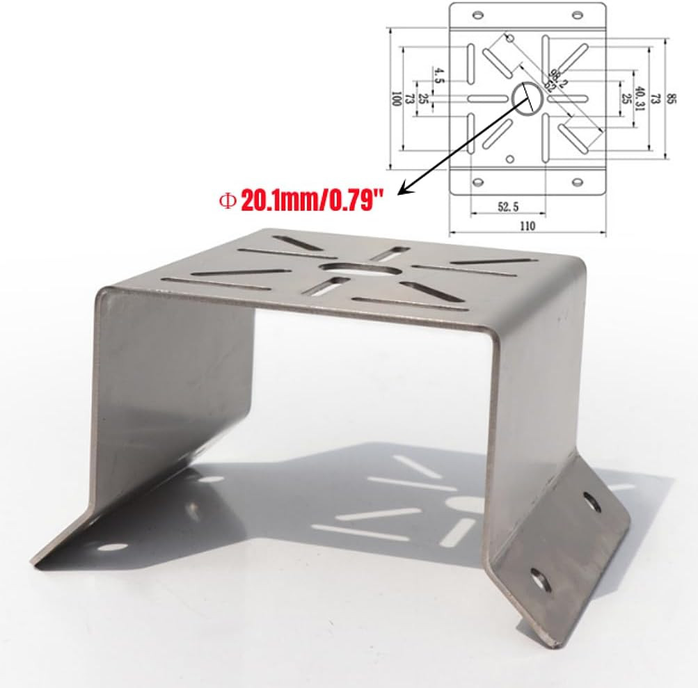 CCTV Security Camera Corner Mount Bracket, Stainless Steel Wall Corner Adapter M