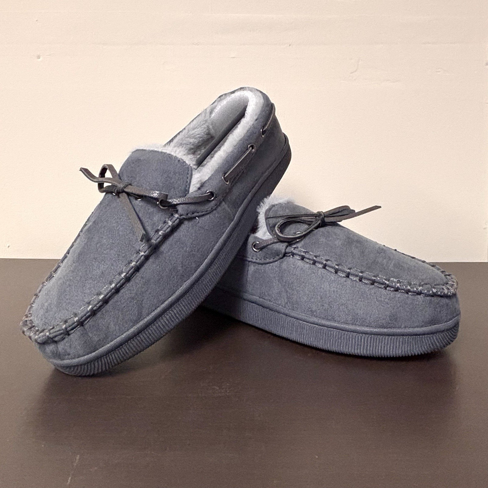 Club Room Men's Gray High Density Foam Indoor/Outdoor Slippers Size 6-7 S