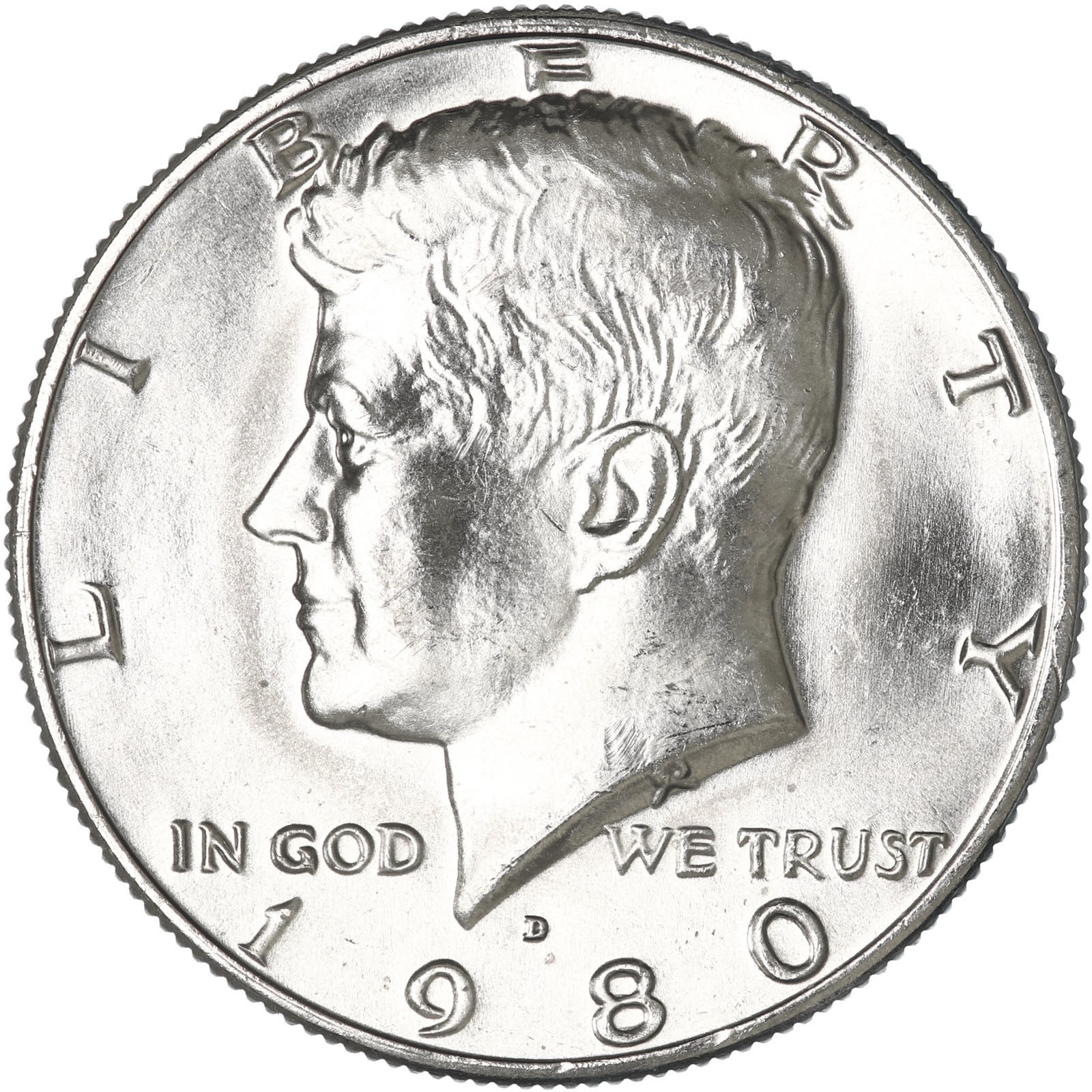 1980 D Kennedy Half Dollar CN-Clad Choice BU US Coin