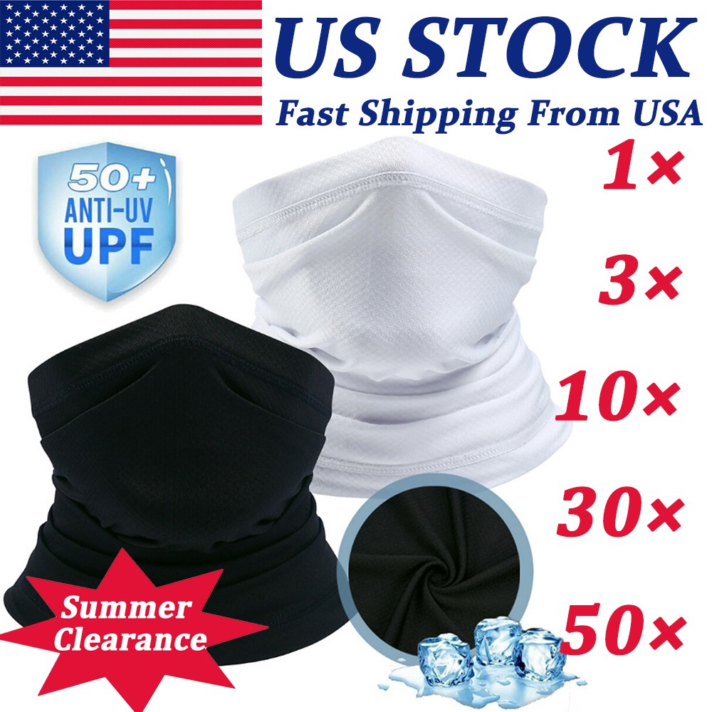 Outdoor Dustproof Thin Face Cover Breathable Cycling Half Face Mask  Neck Gaiter