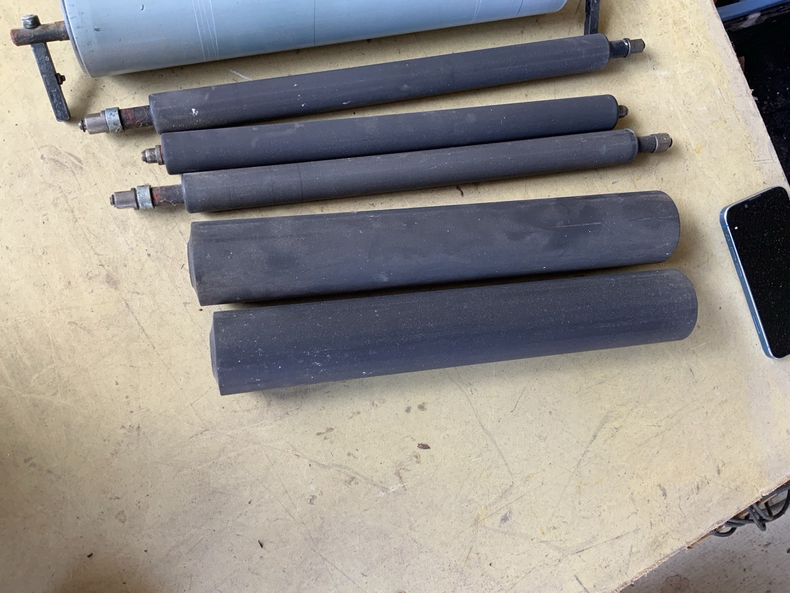 MULTIGRAPHICS 1360 Printing Press Removable Ink Rollers