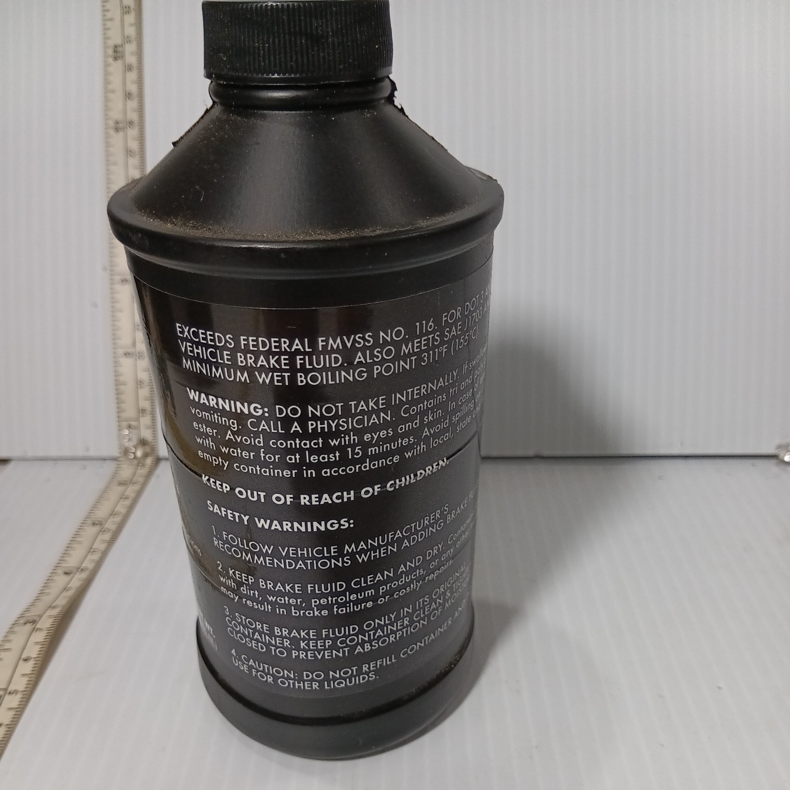TRQ Synthetic Dot 3 & 4 Brake Fluid BFL01090 12oz Bottle For Automotive