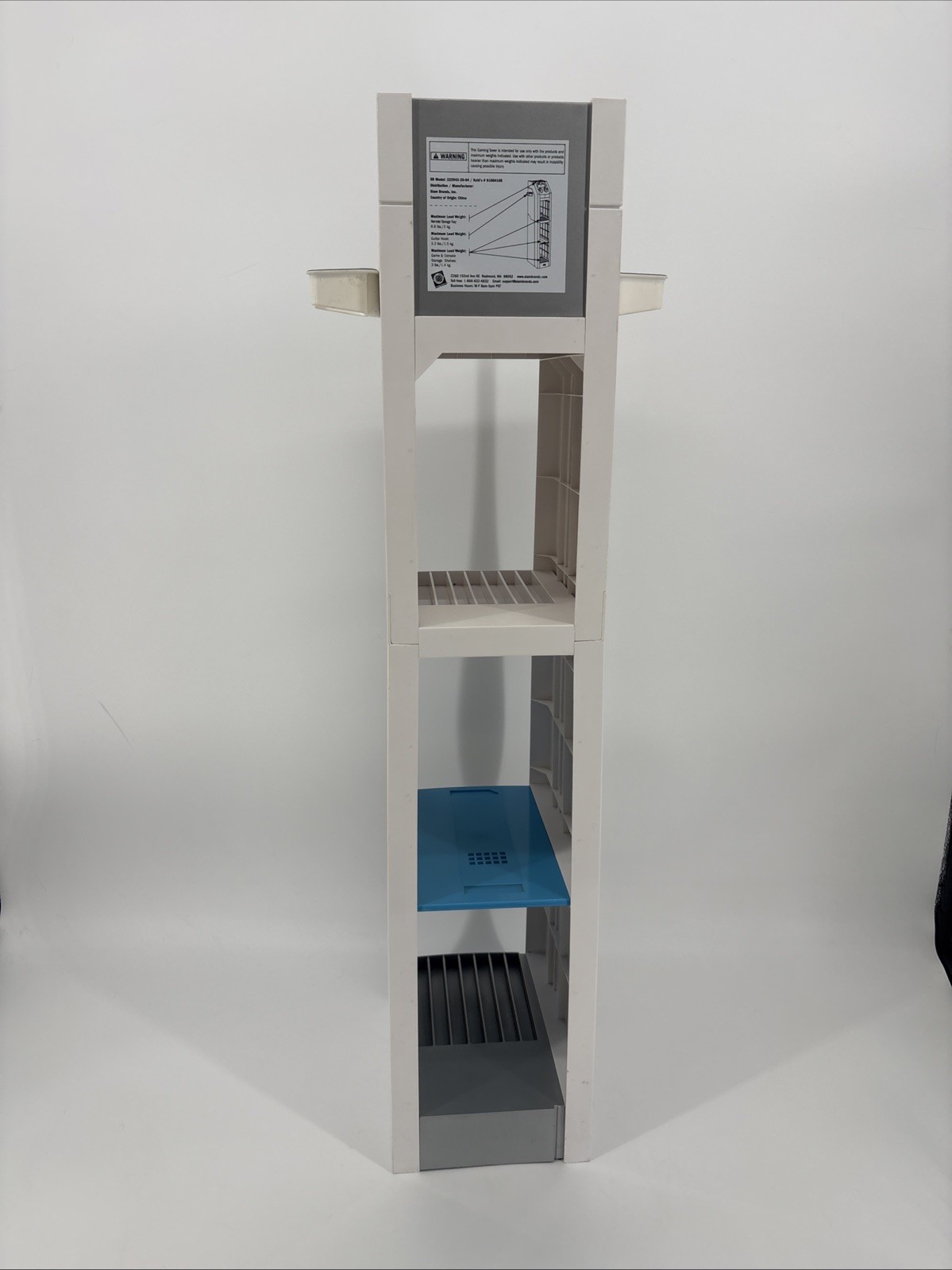 Nintendo Wii Storage Tower Stand Holds Console, Games & Controllers 35”