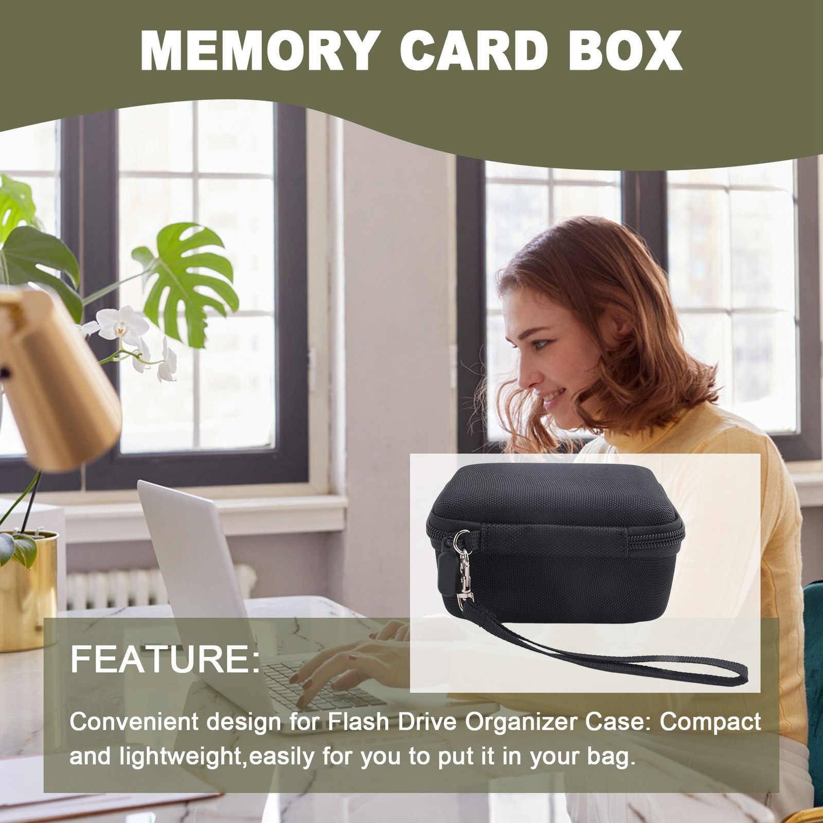 USB Flash Drive Case, Thumb Drive, Memory Card SDXC SDHC Card Holder4747