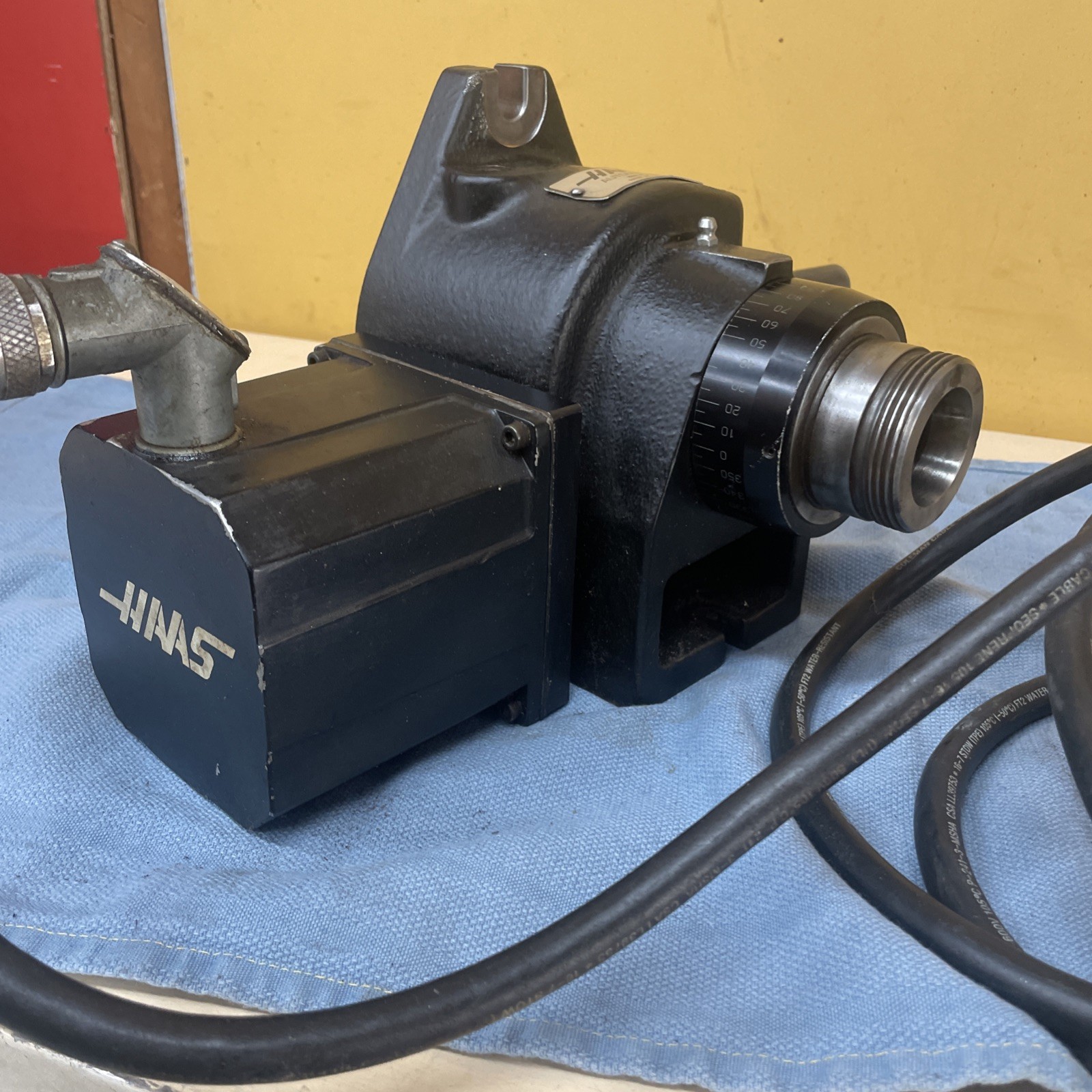 HAAS Model 5C Rotary Indexer Horizontal/Vertical Rotary Spindle 7 Pin Tested (3)