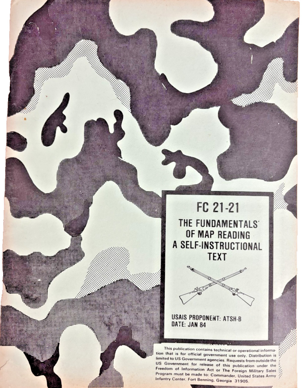 January 1984 US Army Instructional Guide - The Fundamentals of Map Reading