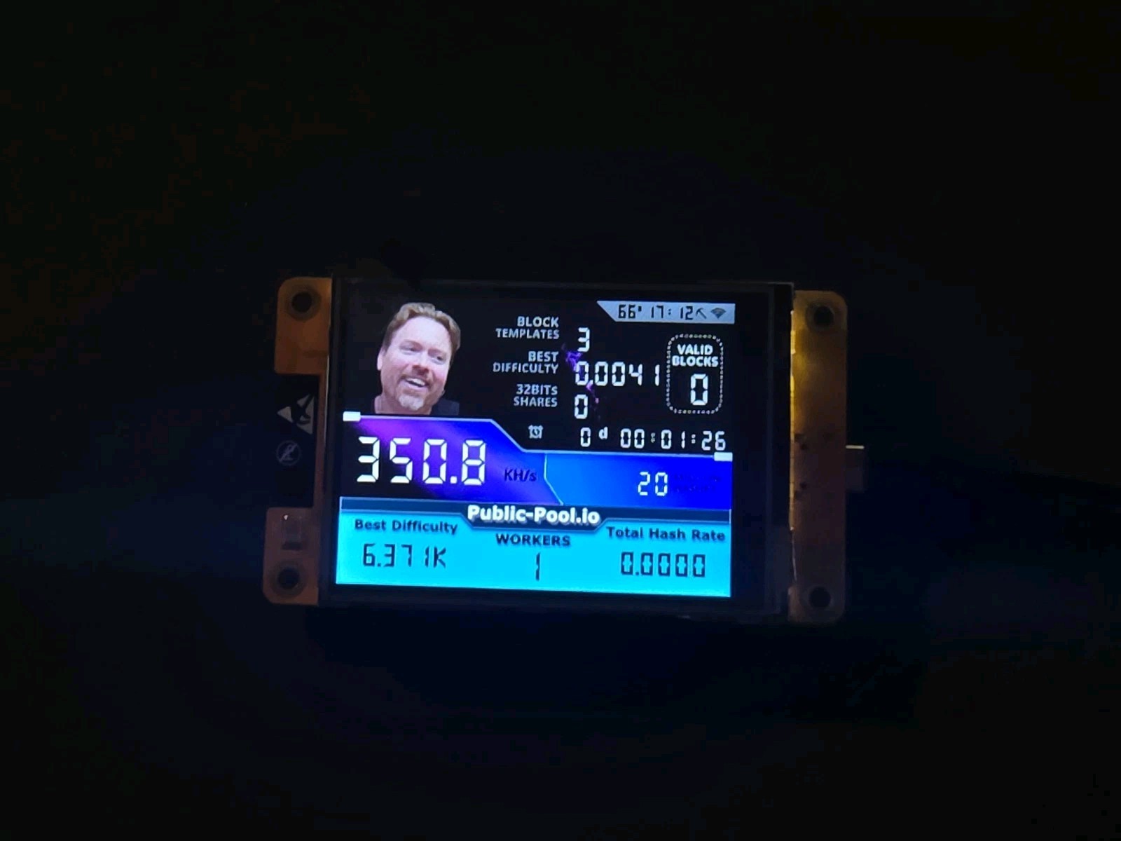 Nerdminer V2 350KH/s ☆Richard Heart Edition☆ Bitcoin Solo Nerd Miner + Case