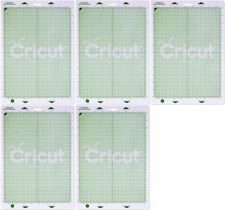 5 Cricut Cutting Mats, 8-1/5 by 12-Inch