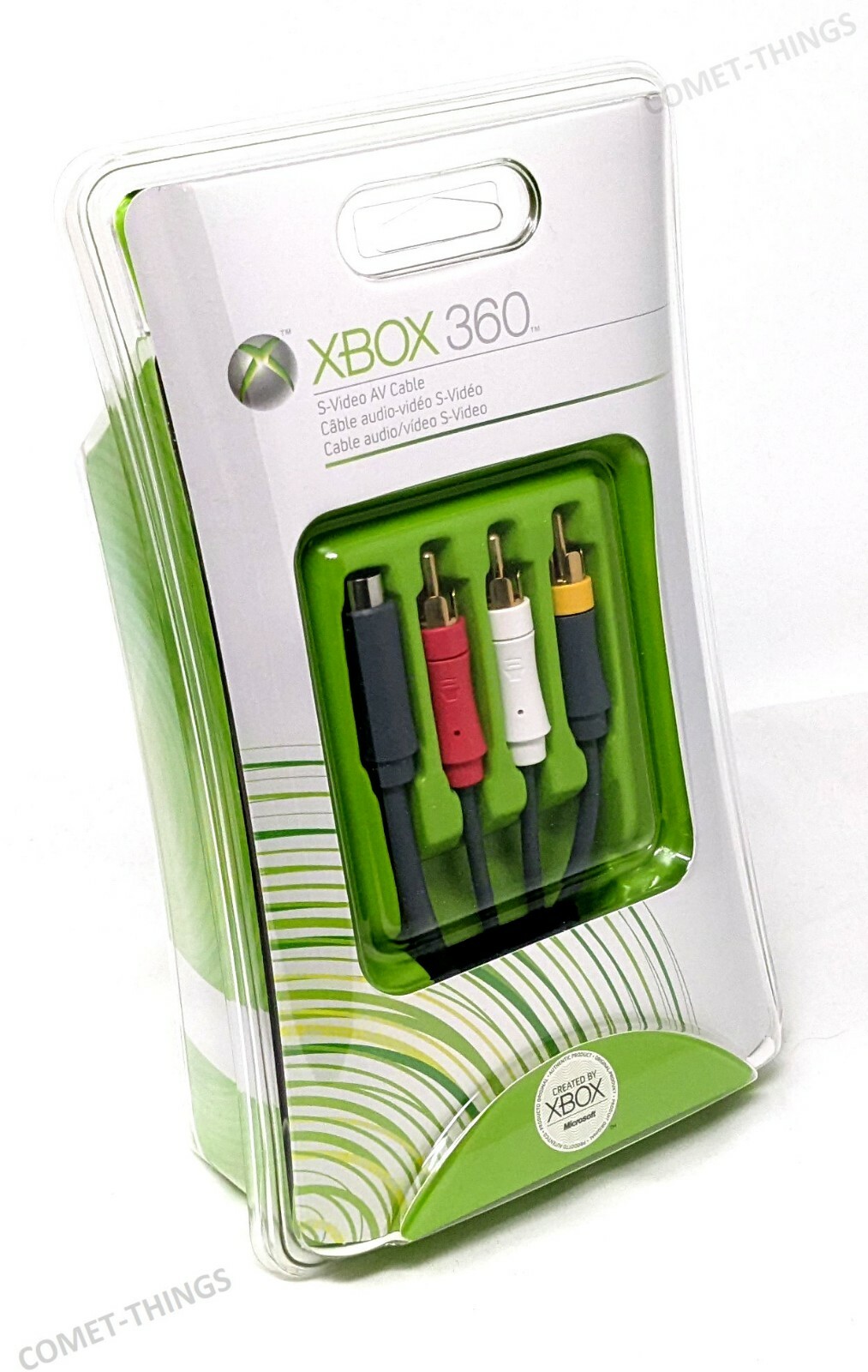 Official Microsoft Xbox 360 S-VIdeo AV Cable for Original Xbox 360 Game Console
