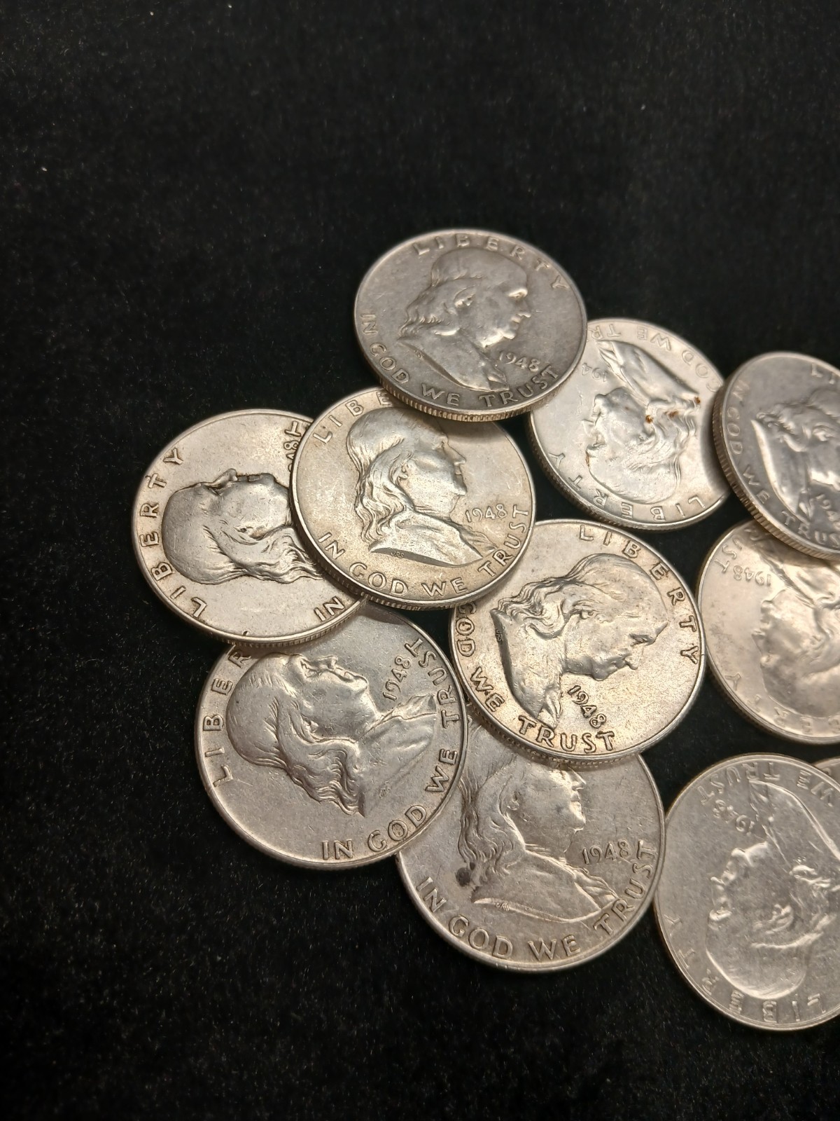 Silver 90% 1948 P Franklin Half Dollar Coin TP-038