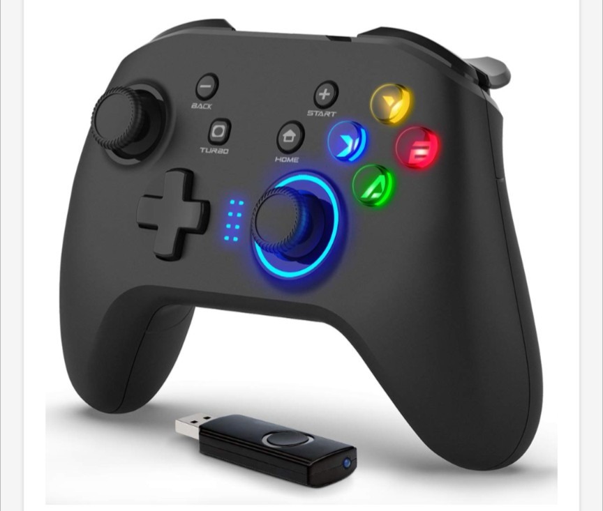 FORTY4 WIRELESS GAMING CONTROLLER, GAME CONTROLLER FOR PC WINDOWS 7/8/10/11, PS3