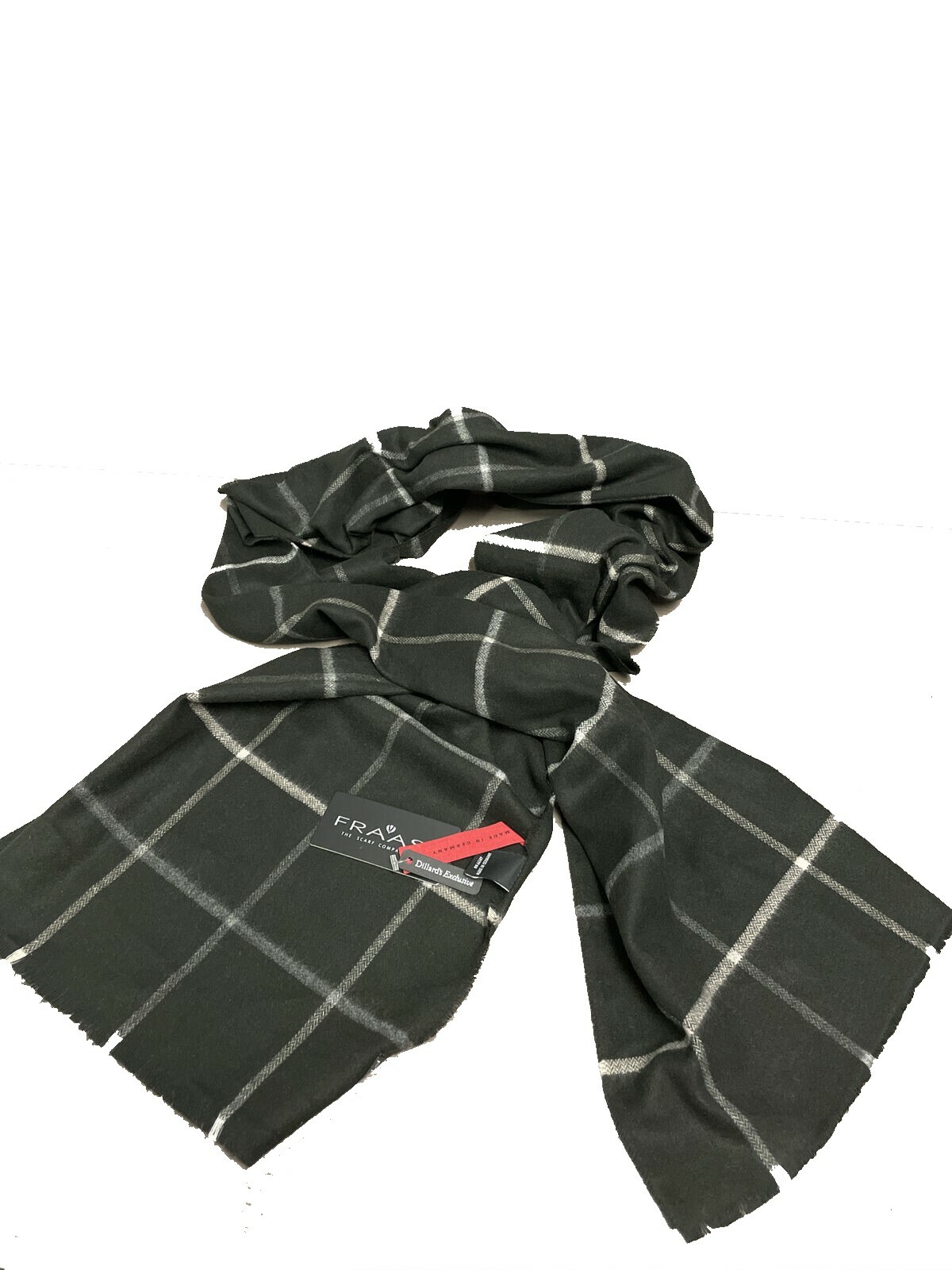 Fraas The Scarf Company Made in Germany 100% Acrylic Scarf BLACK
