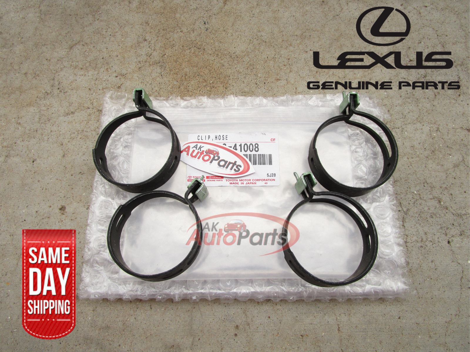 93 - 08 LEXUS GS300 GS350 RADIATOR COOLANT HOSE PIPE CLAMP QTY 4 OEM NEW