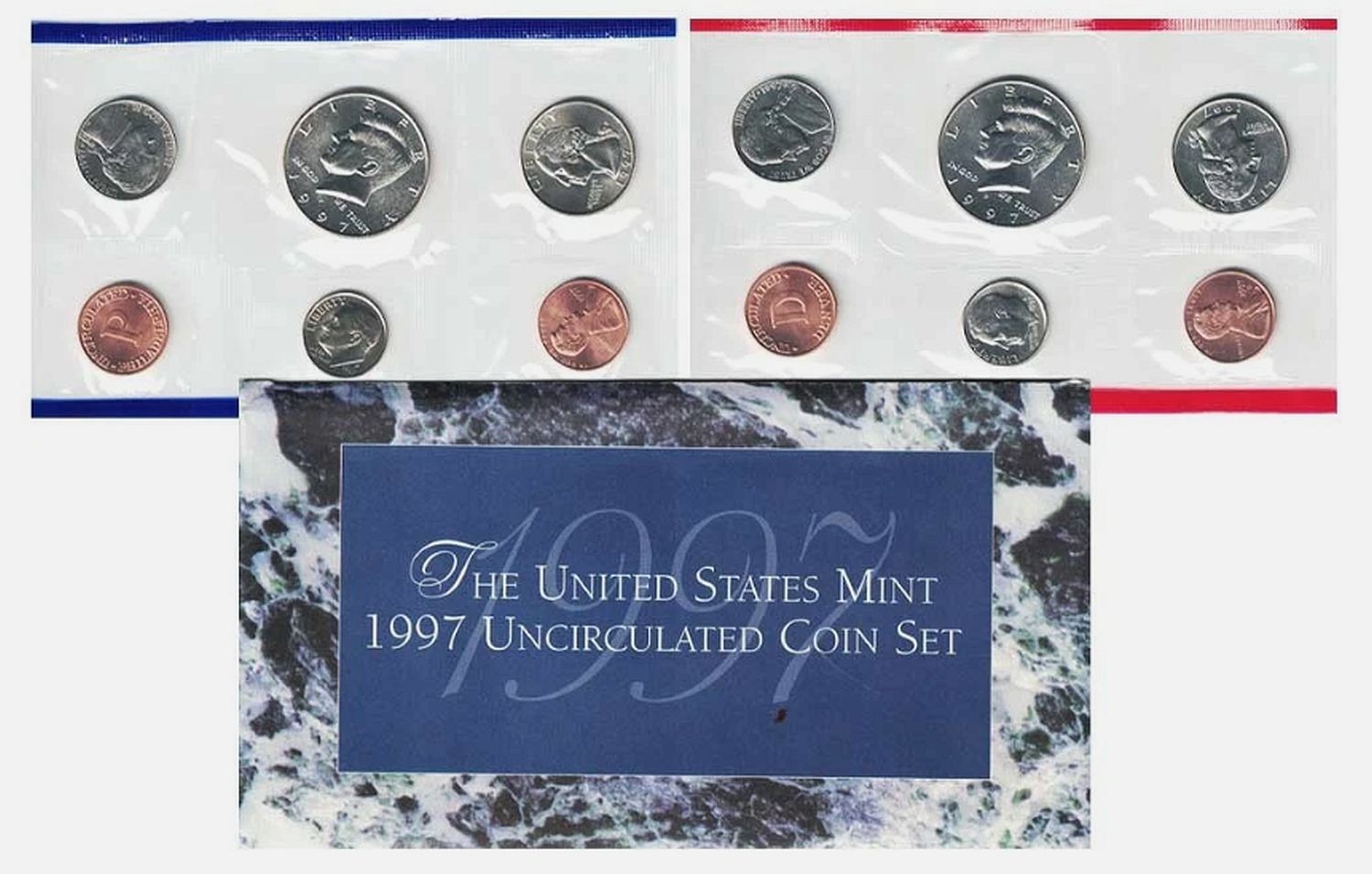 1997 P&D U.S Mint Set Uncirculated Coins OGP Free Shipping #1634