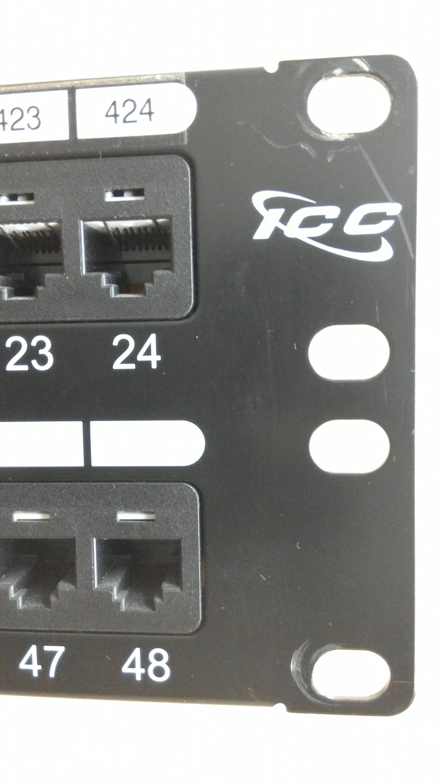 ICC ICMPP04860 48-port CAT6 Patch Panel Rack Mountable 2 RMS