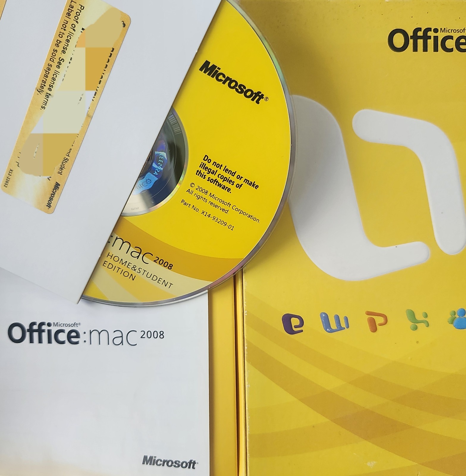 Microsoft Office 2008 Home & Student Edition Mac Software