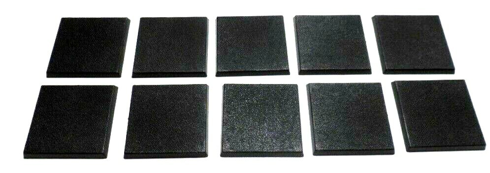 Lot of 10 Warhammer Fantasy 40mm Square Bases Large Infantry Ogre Troll Swarm