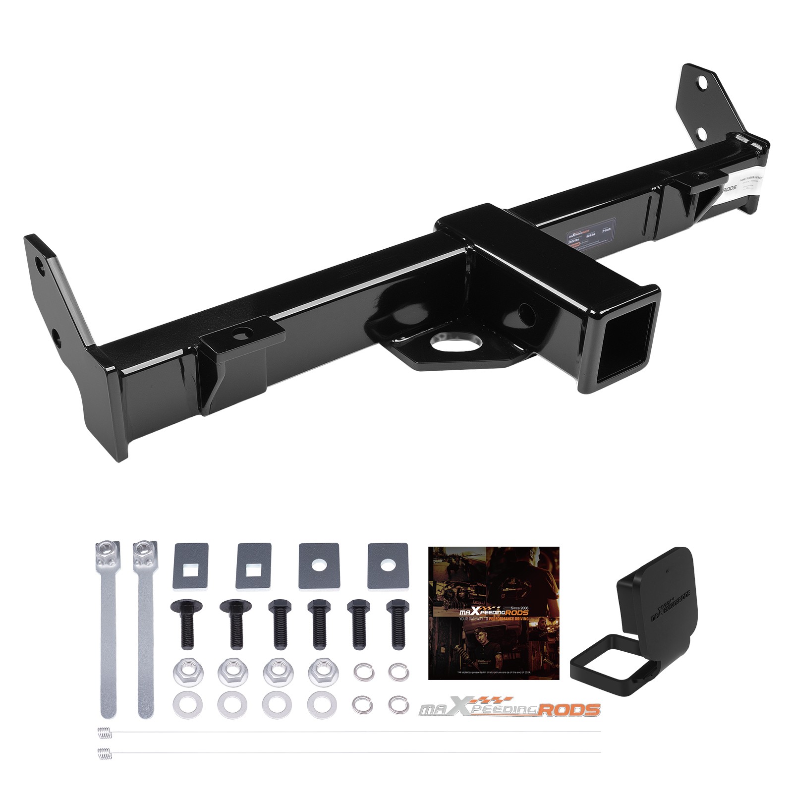Front Mount Trailer Hitch 2in Receiver for Jeep Wrangler JK 2007-2017 2018
