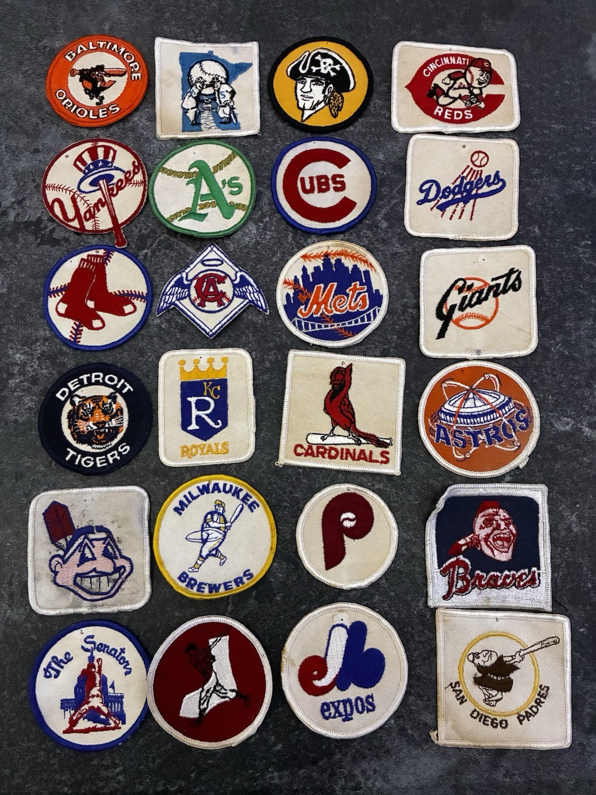 1970s MLB Patch Set - Complete 24 Teams!!