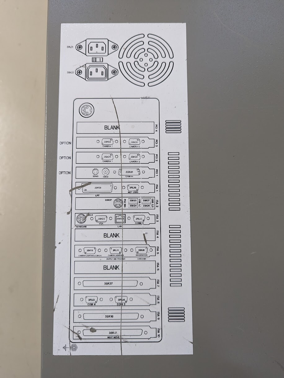 DEK Infinity PC Enclosure IPC-610BARE-E Advantech Industrial Computer 610