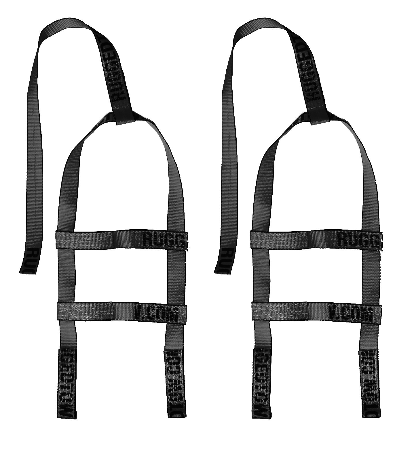 Demco Kar Kaddy Mini Tow Dolly Tire Straps Black (2)