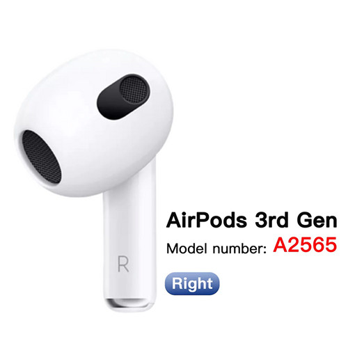 Apple AirPods 3RD GENERATION Replacement - RIGHT SIDE ONLY A2565 - Very Good