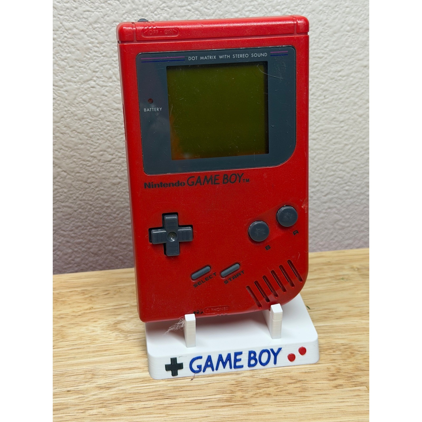 Nintendo Game Boy DMG Red Console Bundle – NON WORKING – Pokémon Yellow Kirby