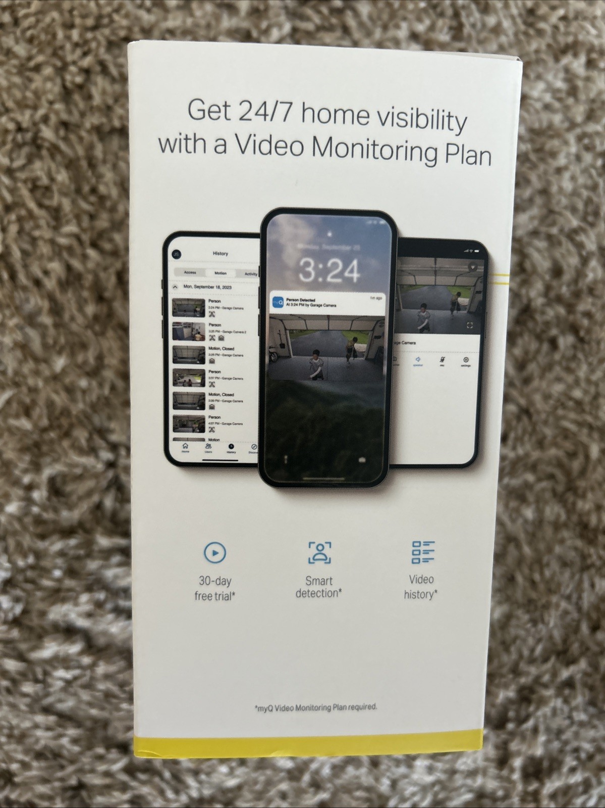 Chamberlain myQ Smart Garage Home Security Camera Sealed