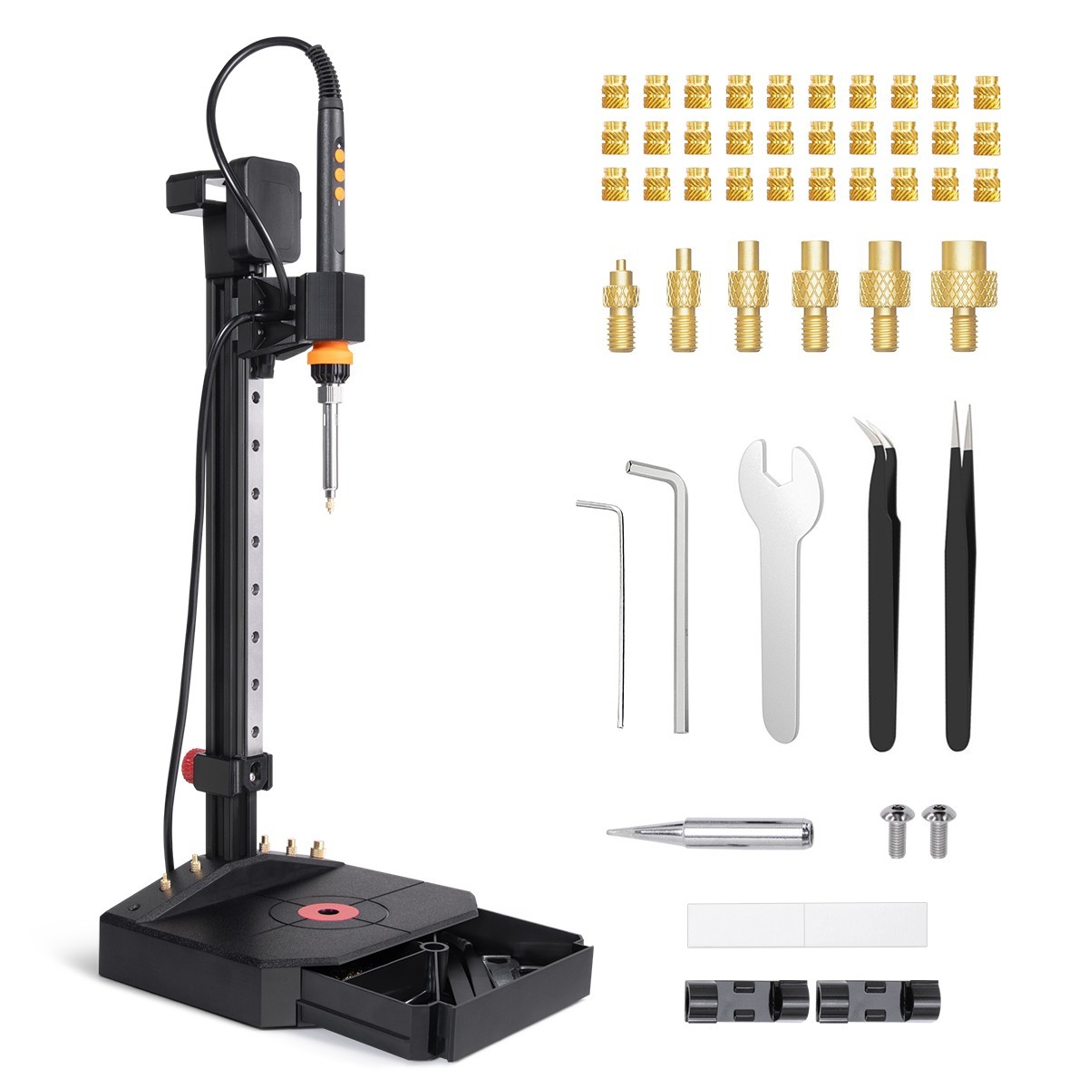 Mintion Pro Heat Set Inserter with Linear Guide 90W Iron for Threaded Inserts