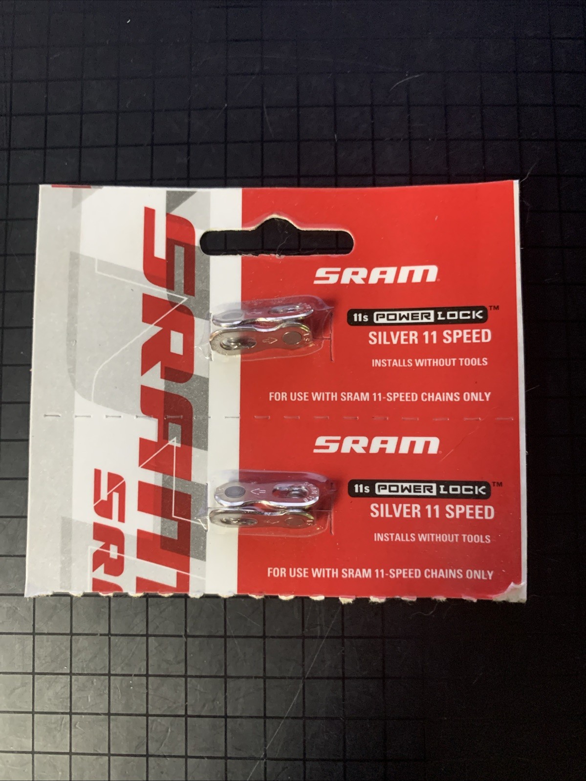 Lot of 2 SRAM 11 Speed PowerLock, Chain Quick Link/ Connector, Silver, 1 Link