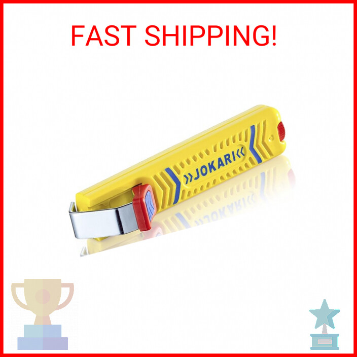 Jokari 10270 Secura Cable Stripping Knife for All Standard Round Cables, No. 27,