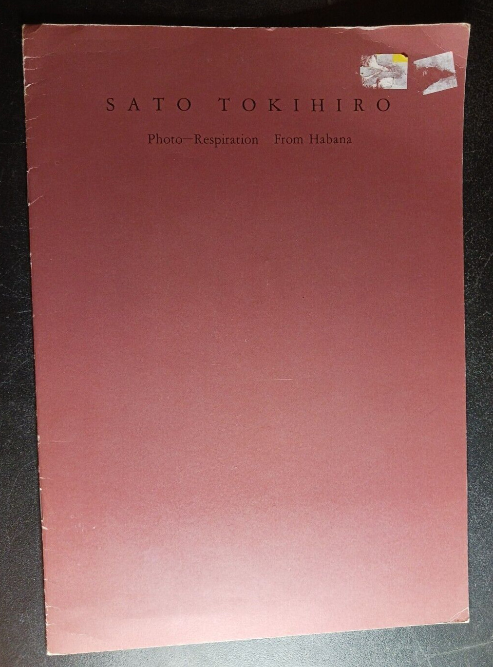 SATO TOKIHIRO PHOTO-RESPIRATION FROM HABANA Japan art exhibition catalogue