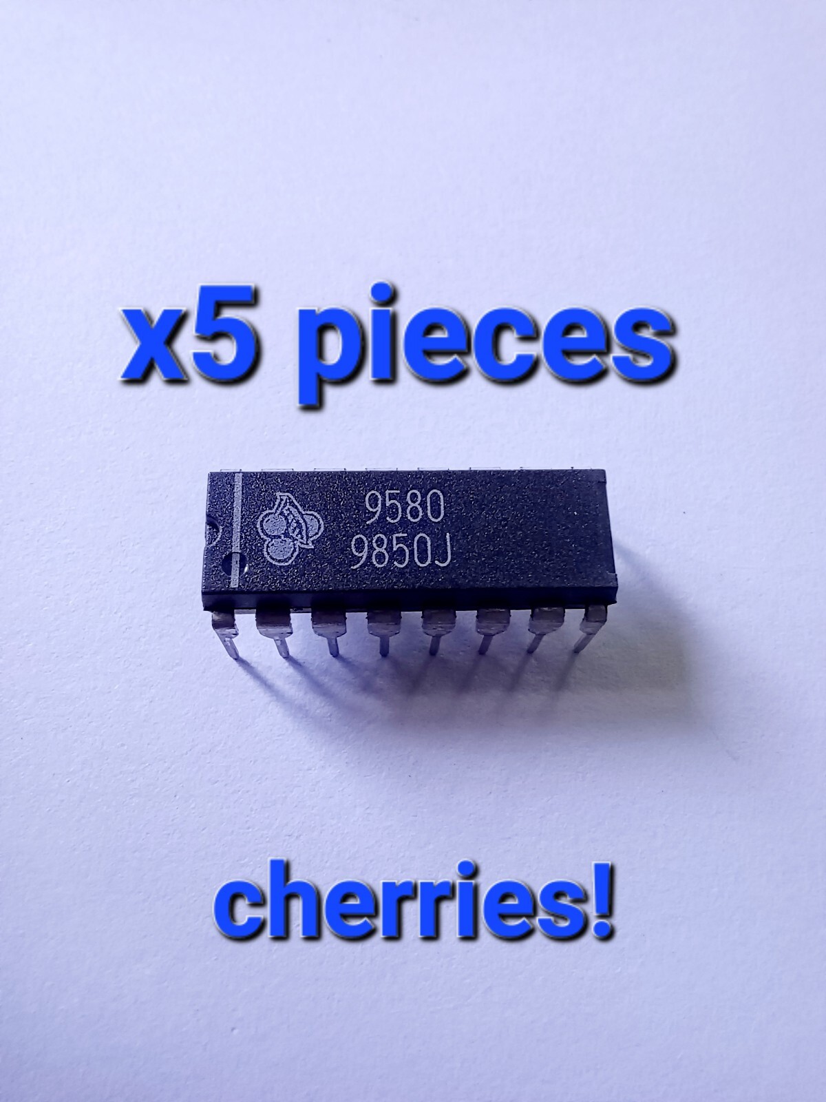 Lot of 5* Cherry 9580 9850J  IC Chips, Integrated Circuit Collectible Very Rare!
