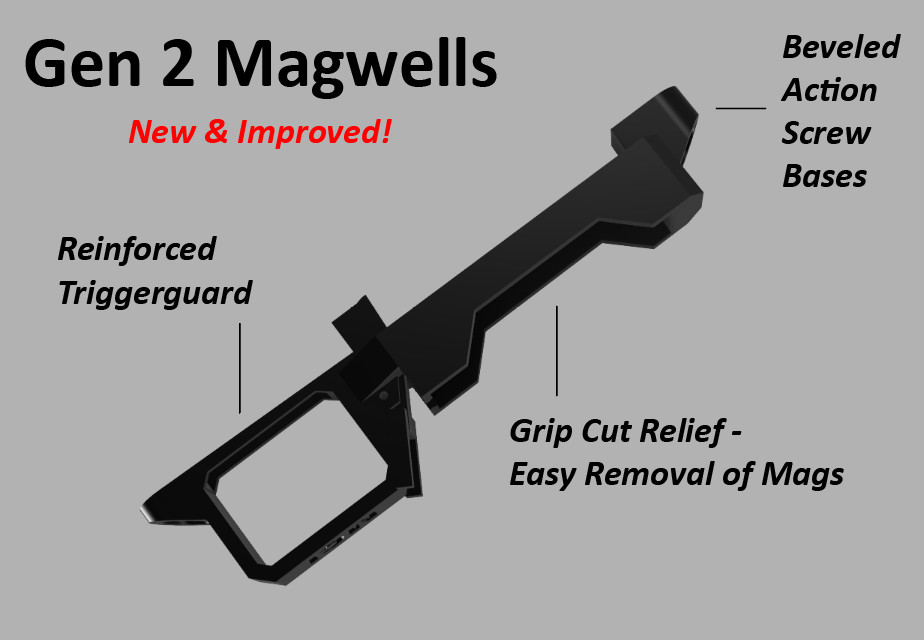 Remington 700 Magazine Kit - AICS Conversion - Silver - Long Action - DROP IN