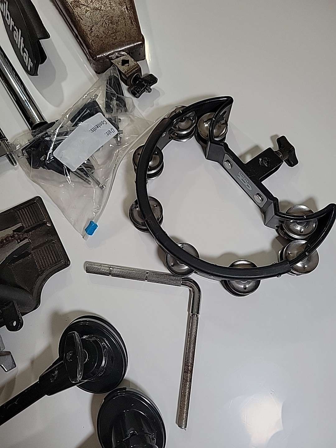 Gibraltar Drum Rack Set Parts Clamps Pedal Tambourine Salsa Percussion And More!