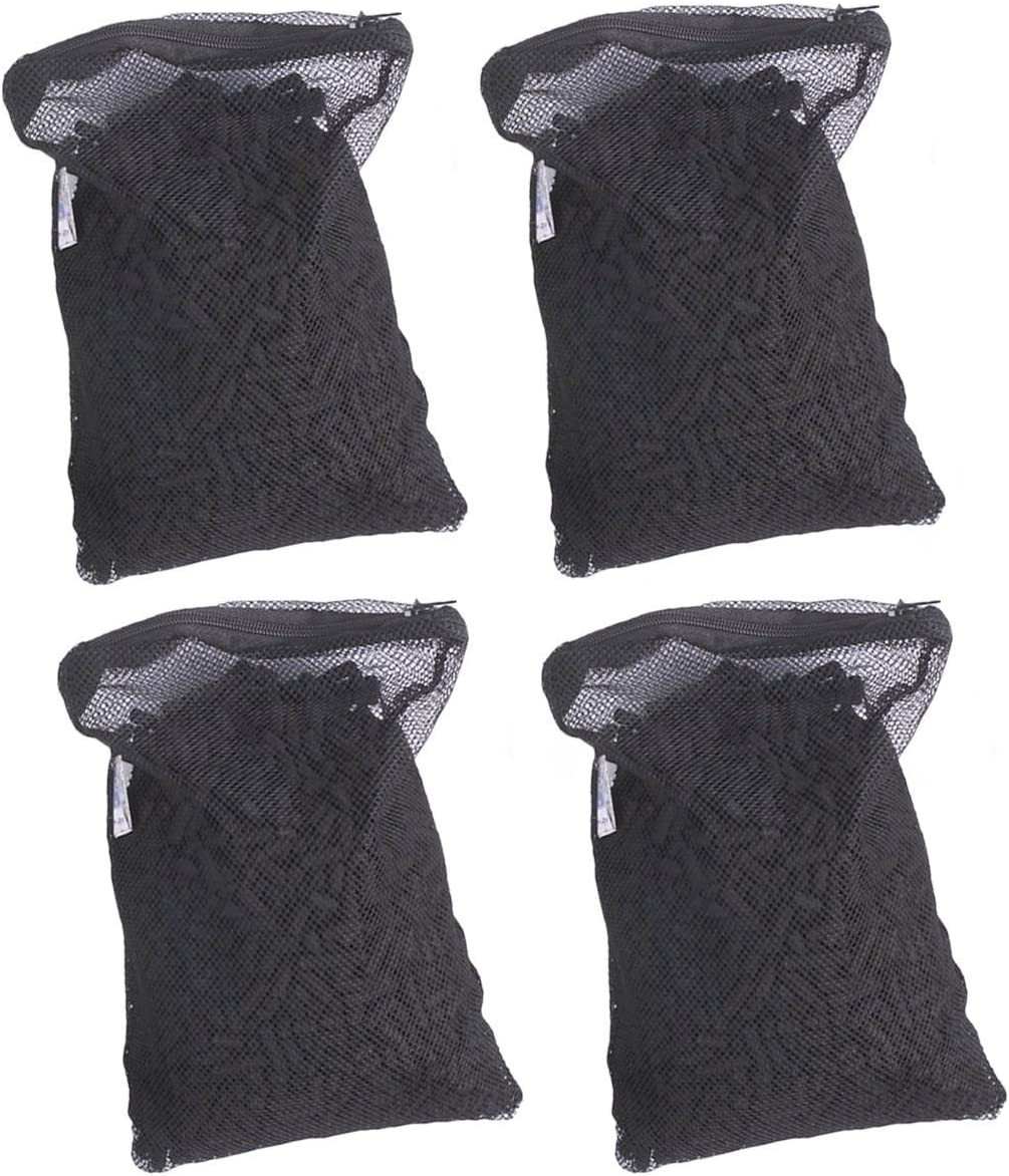4-pound (4 bags) Aquarium Activated Carbon with Reusable Filter Media Bag