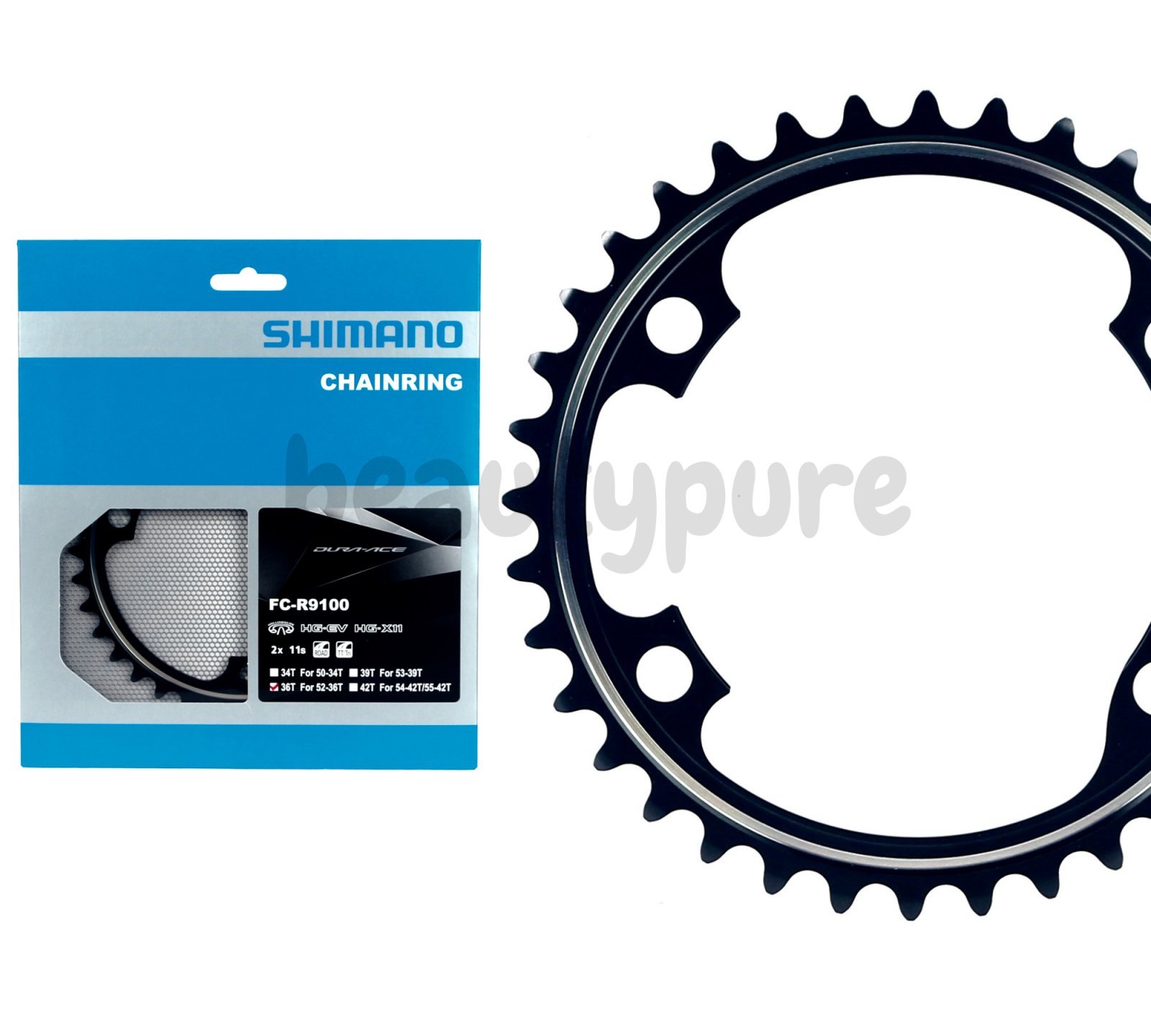 (36T) Shimano DURA ACE FC-R9100 Inner Chainrings 110mm BCD BLACK NIB