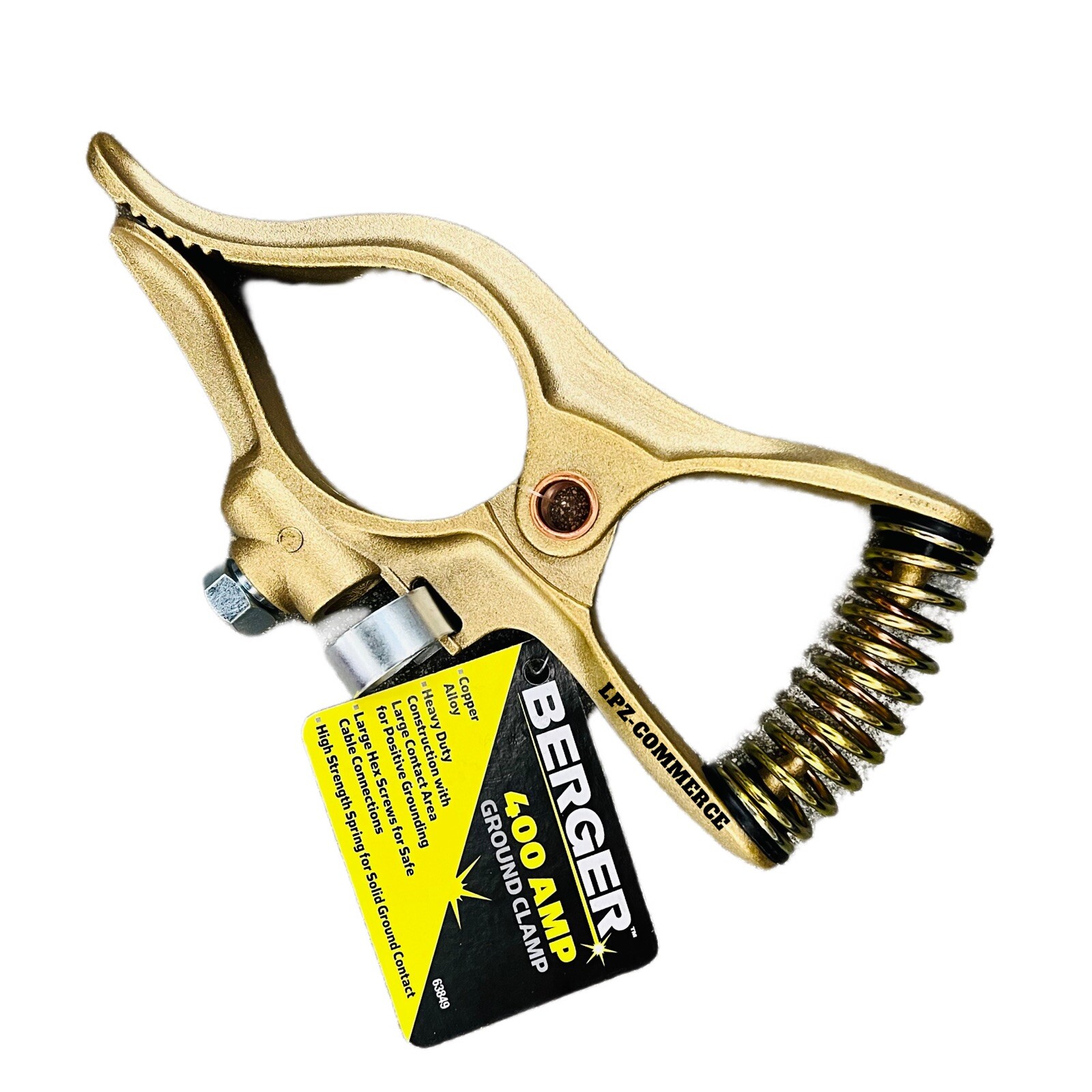 300 - 400 Amp Berger Welding Ground Clamp for Arc Weld Copper