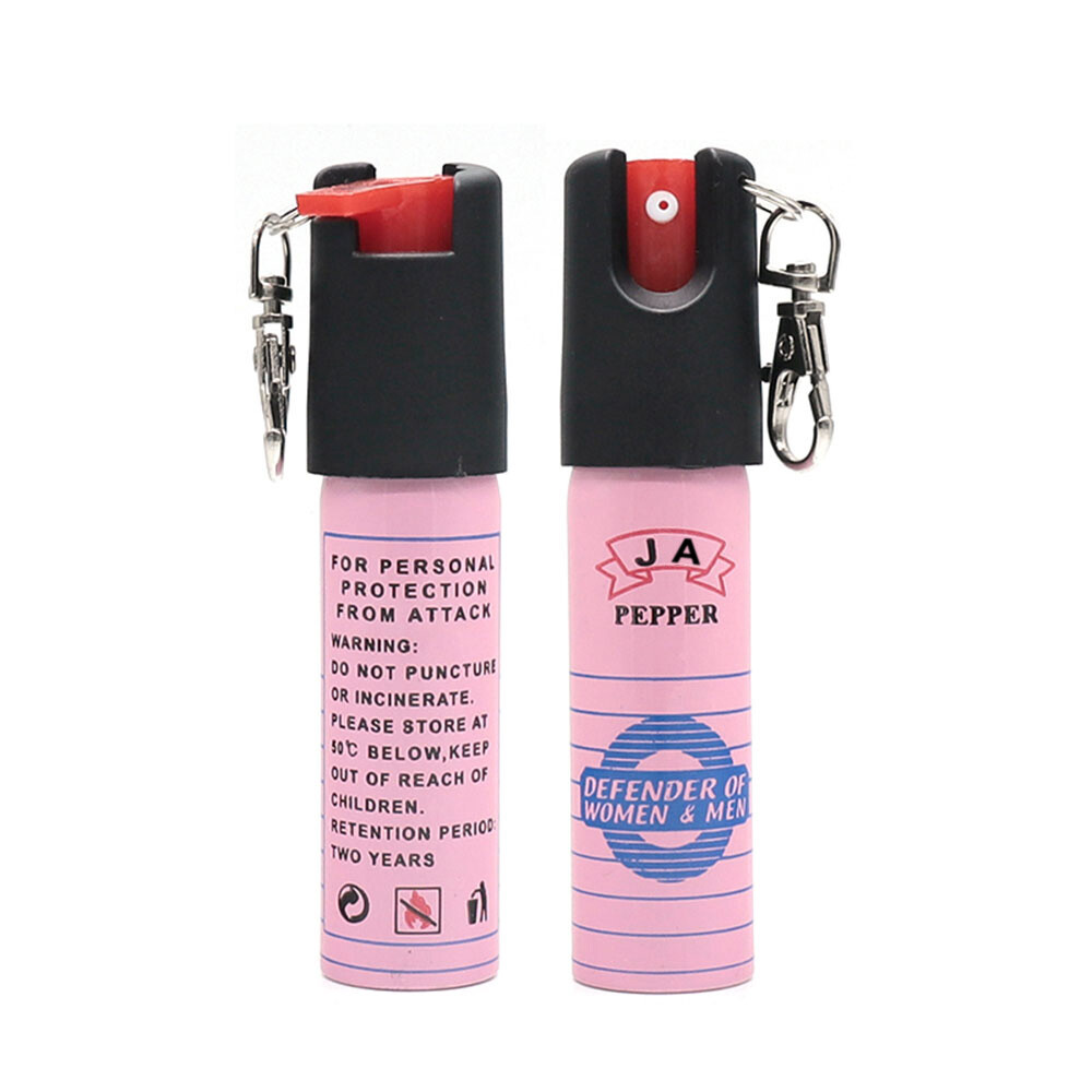 3 PACK Pepper Spray Keychain 0.68oz Women Self Defense Security Pink