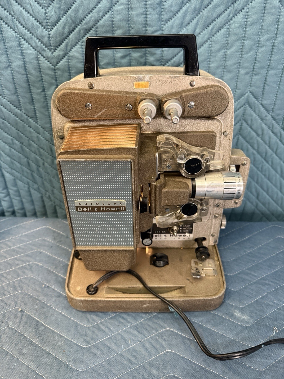Vintage Bell And Howell Model 245 BA Auto Load 8mm Film Projector, Working