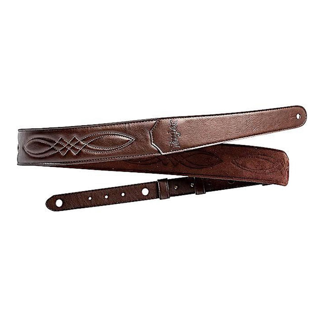 Used Taylor Vegan 2" Leather Strap, Chocolate Brown
