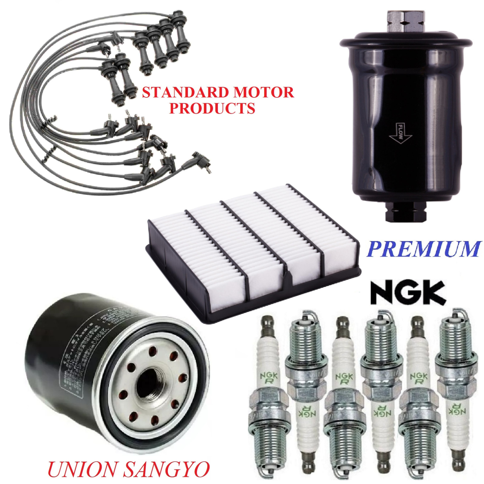 Tune Up Kit Filters Wire Spark Plugs For LEXUS SC300 L6 3.0L 1992-1997