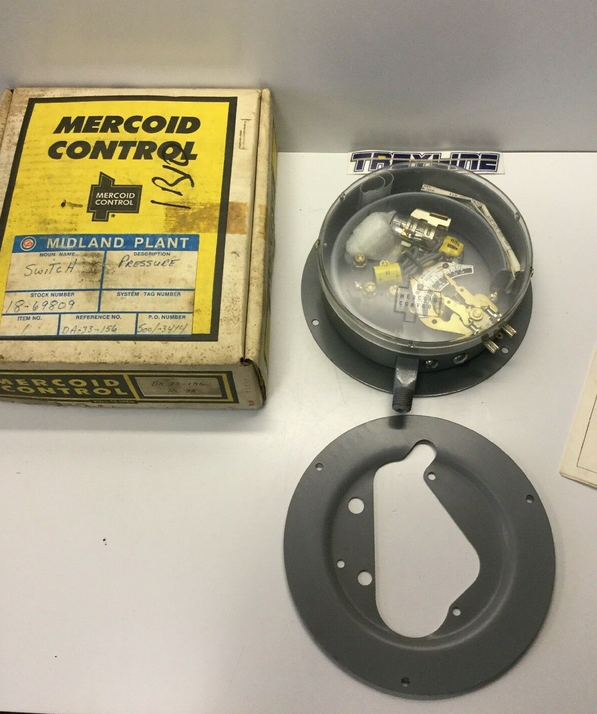 NEW, MERCOID CONTROL, DA-33-156, PRESSURE SWITCH, 79-59112. (21D-2)