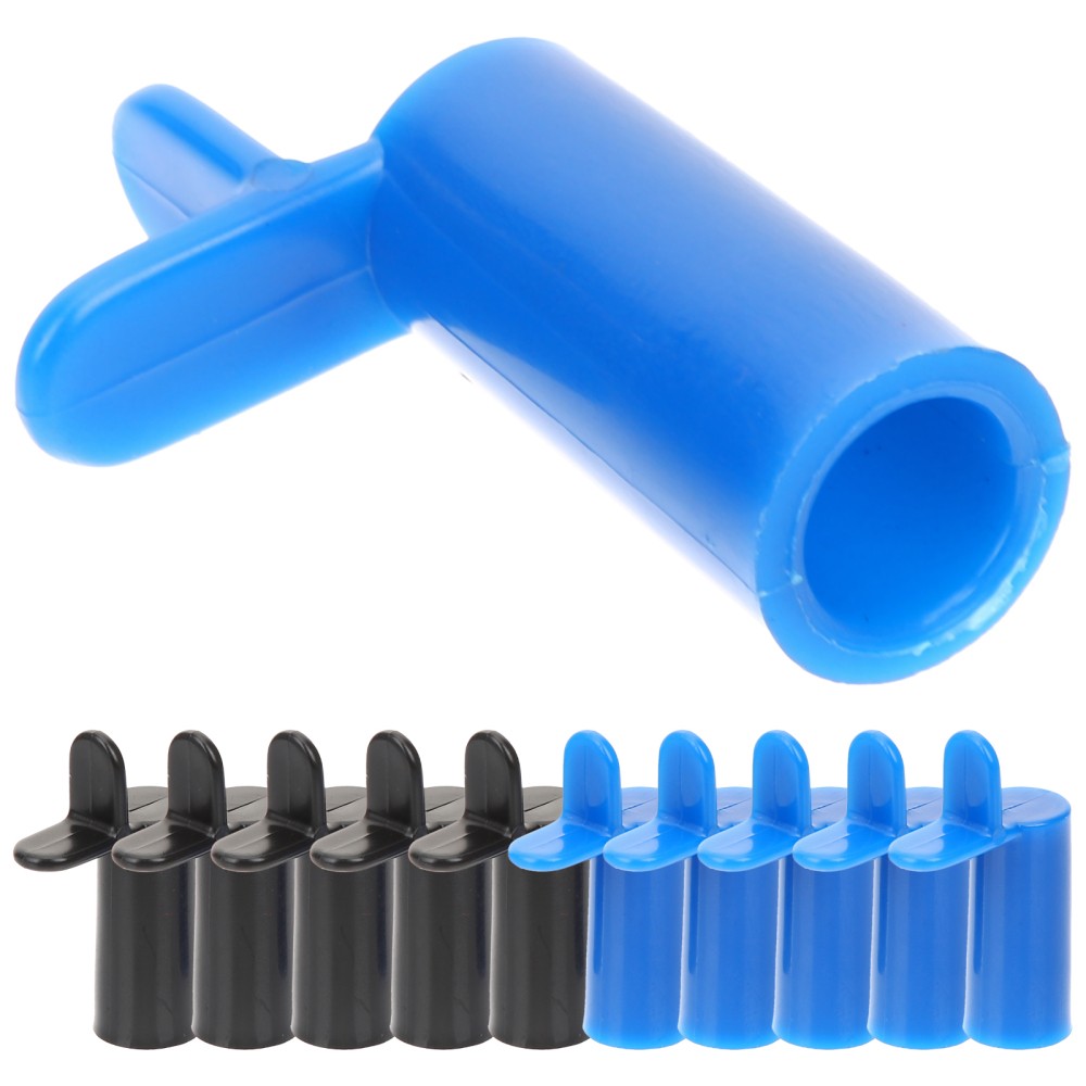10Pcs Lightweight Pool Bridge Heads Reusable Plastic Cue Holder Assorted Colors