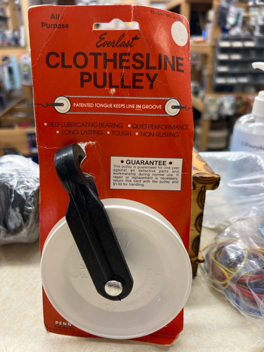 EVERLAST 4" CLOTHESLINE PULLEY 184-346 - NEW (WBP016304)