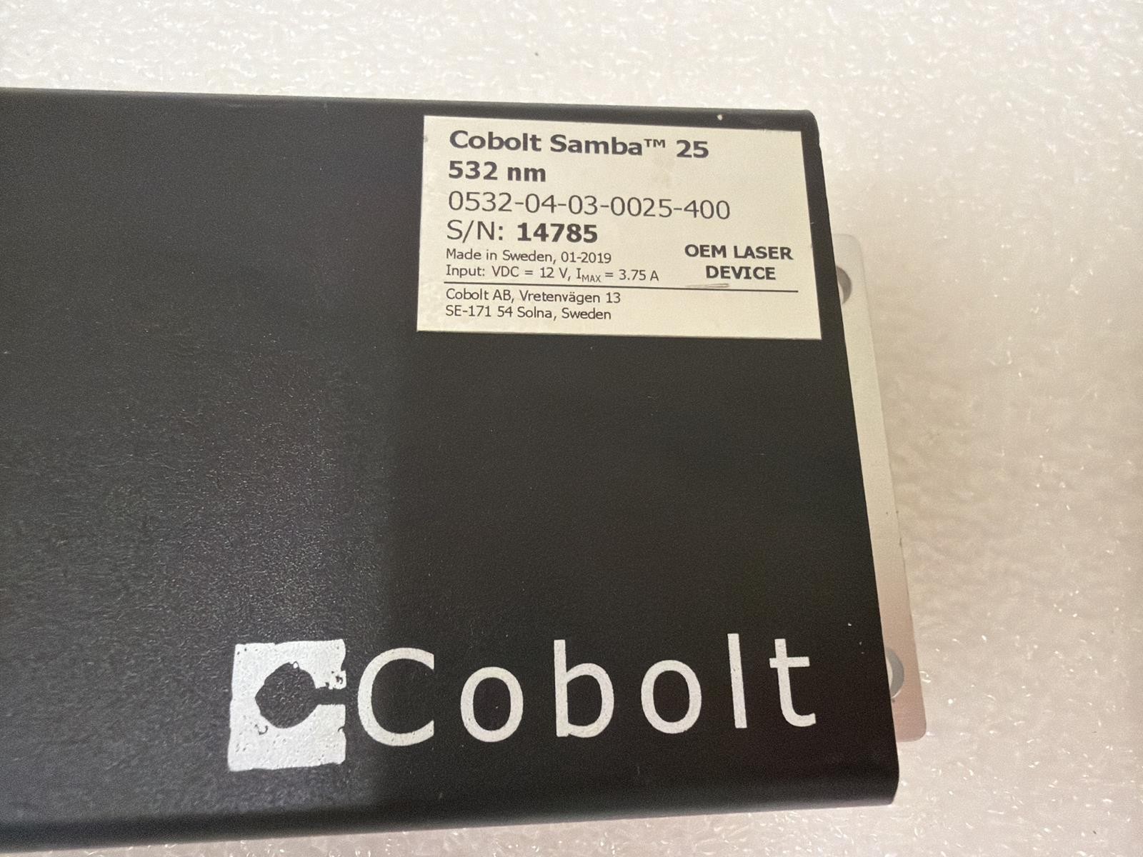 COBOLT AB SAMBA 25 532nm LASER, NO CABLES