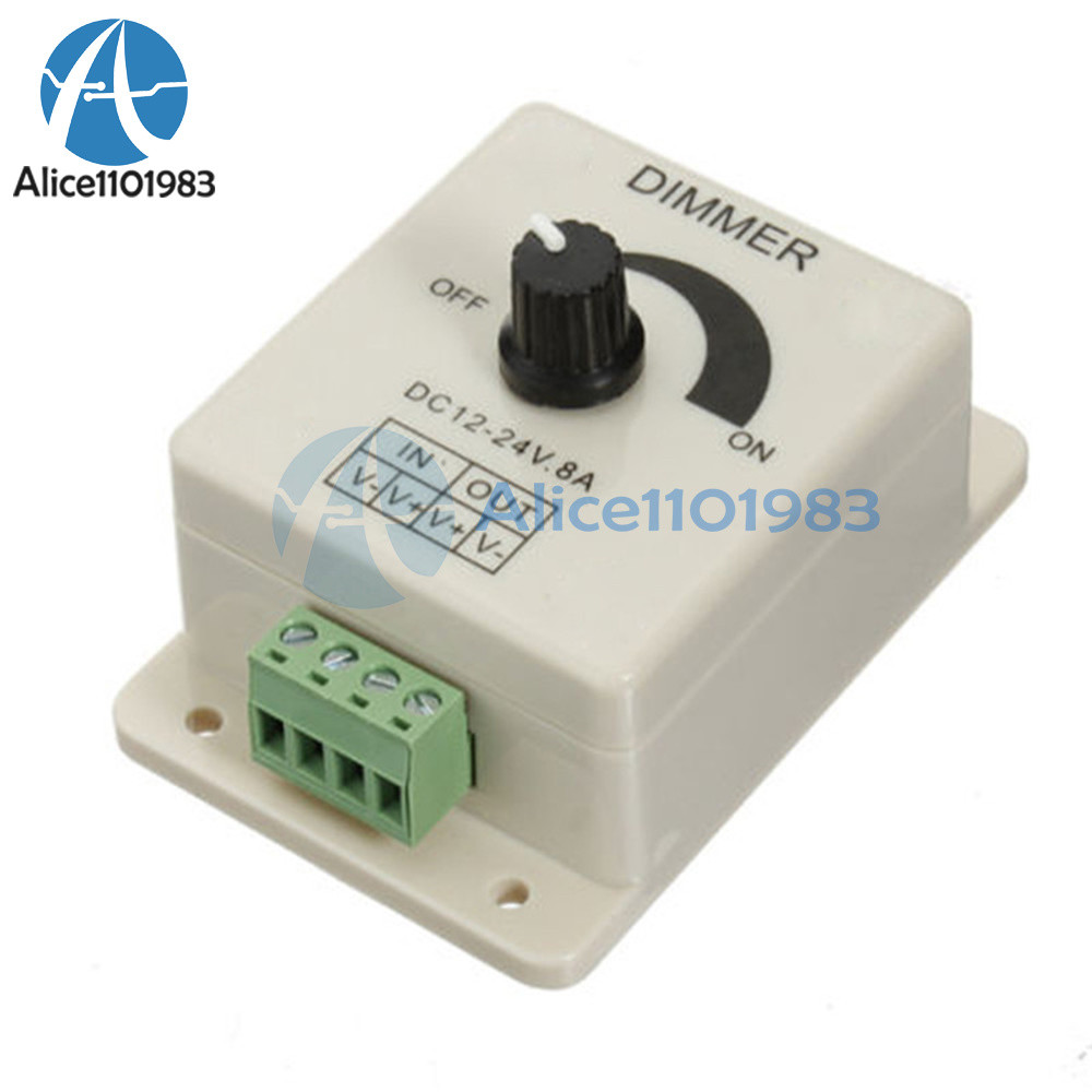 12V 8A PIR Sensor LED Strip Light Switch Dimmer Brightness Controller Power Save